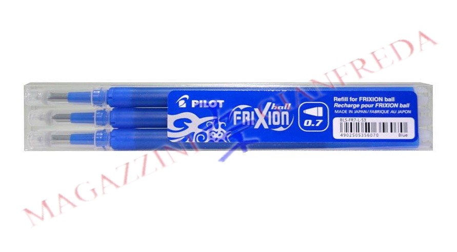 SET 3 REFILL FRIXION BALL BLU BLS-FR7-S3-B